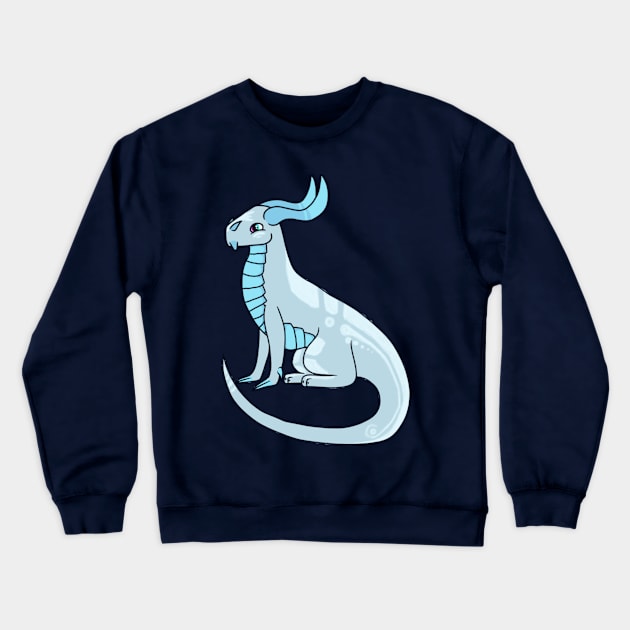 Chirpy Chibi Dragon :: Dragons and Dinosaurs Crewneck Sweatshirt by Platinumfrog